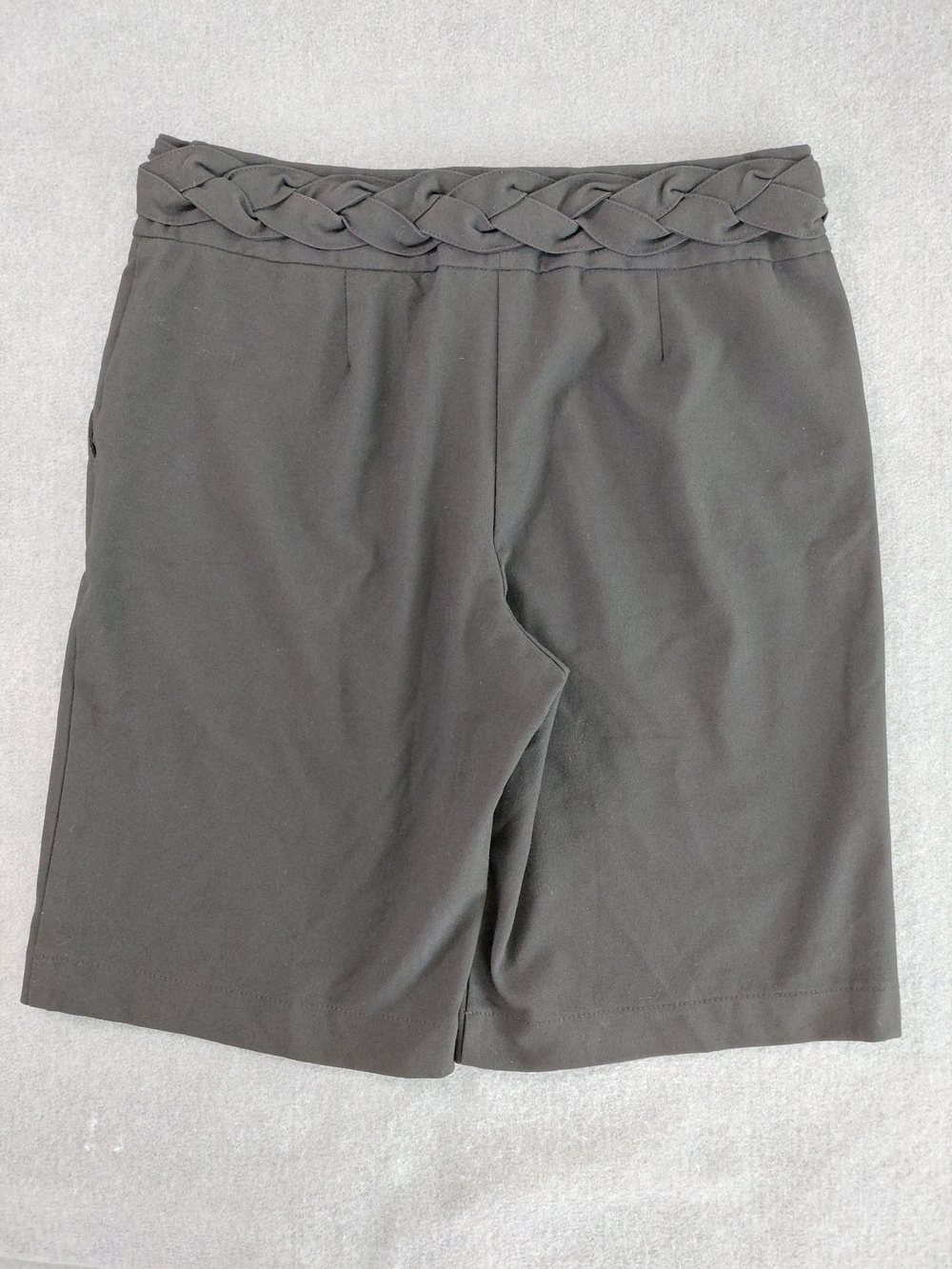 INC International Concepts Black Braided Waist Dress Shorts Size 8 - Picture 11 of 11